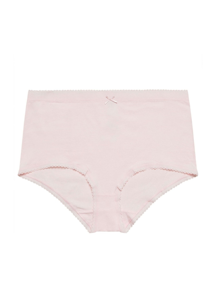 Yours Curve Pink 5 Pack Full Briefs - Image 10 of 10