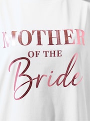 Yours Curve White Limited Mother Of The Bride Metallic T-Shirt - Image 4 of 5