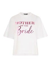 Yours Curve White Limited Mother Of The Bride Metallic T-Shirt - Image 5 of 5