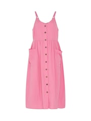Yours Curve Pink Cheesecloth Pocket Sun Dress - Image 5 of 5