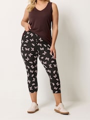 Yours Curve White Cropped Leggings 2 Pack - Image 2 of 8