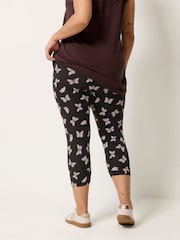Yours Curve White Cropped Leggings 2 Pack - Image 4 of 8