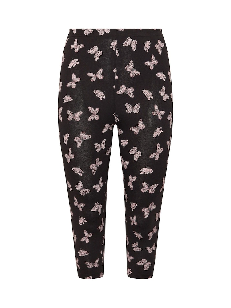 Yours Curve White Cropped Leggings 2 Pack - Image 8 of 8 Yours Curve White Cropped Leggings 2 Pack - Image 8 of 8