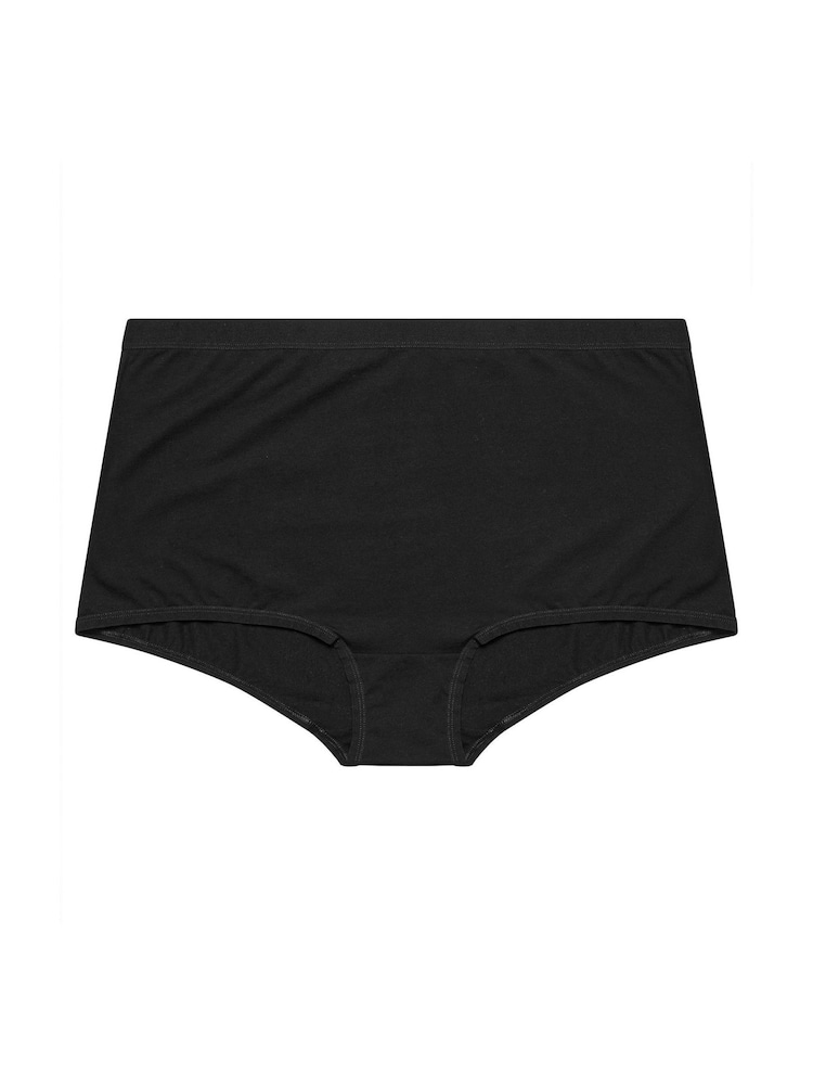 Yours Curve Black Hot Stuff Chillies Briefs 5 Pack - Image 10 of 10