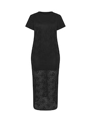 Yours Curve Black Limited Lace Throw Over Dress - Image 5 of 5