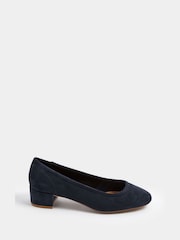Long Tall Sally Blue Block Heel Ballerina Pumps - Image 2 of 4