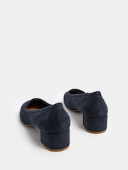 Long Tall Sally Blue Block Heel Ballerina Pumps - Image 3 of 4