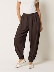 M&Co Brown Balloon Trousers - Image 1 of 5
