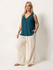 Yours Curve Green Airflow Waistcoat Vest - Image 3 of 5