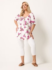 Yours Curve Pink Boho Top - Image 2 of 5