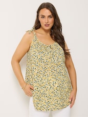 Yours Curve Yellow Cami Vest Top - Image 1 of 5