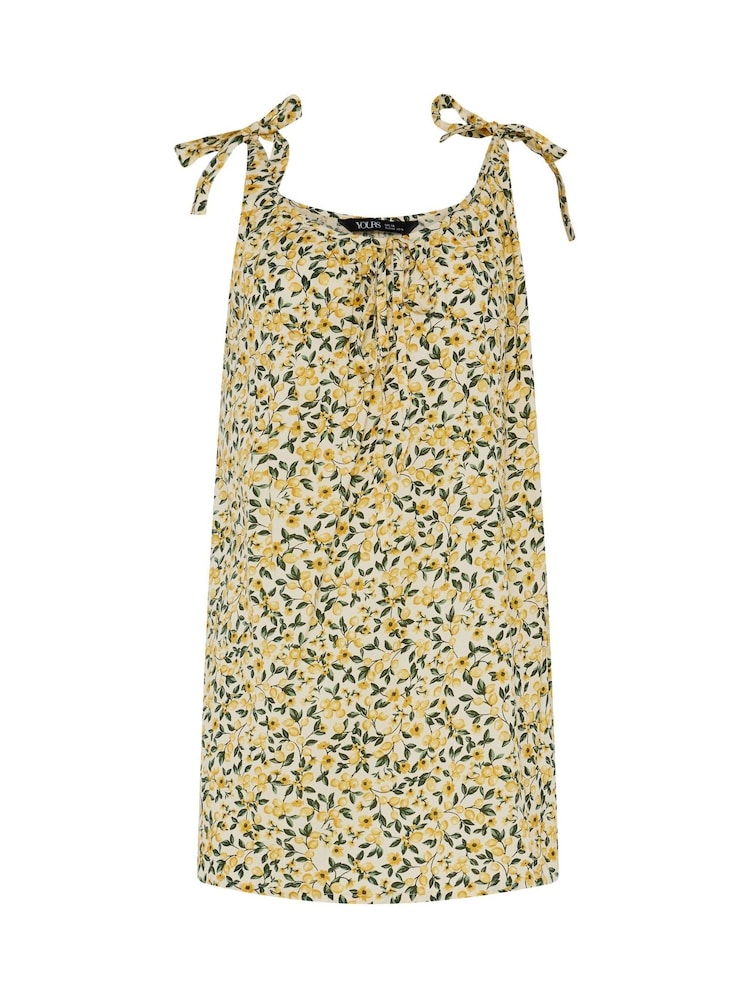 Yours Curve Yellow Cami Vest Top - Image 5 of 5 Yours Curve Yellow Cami Vest Top - Image 5 of 5