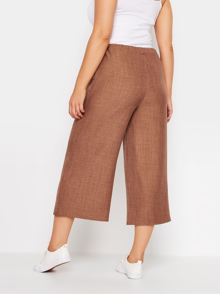 M&Co Brown Linen Look Culottes - Image 2 of 6