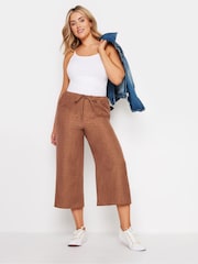M&Co Brown Linen Look Culottes - Image 5 of 6