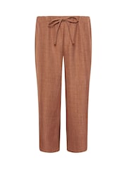 M&Co Brown Linen Look Culottes - Image 6 of 6