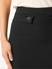 Long Tall Sally Black Button Midi Skirt - Image 4 of 5