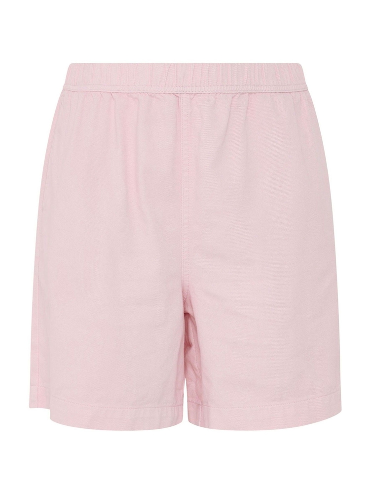 Yours Curve Pink Denim Shorts - Image 4 of 4 Yours Curve Pink Denim Shorts - Image 4 of 4