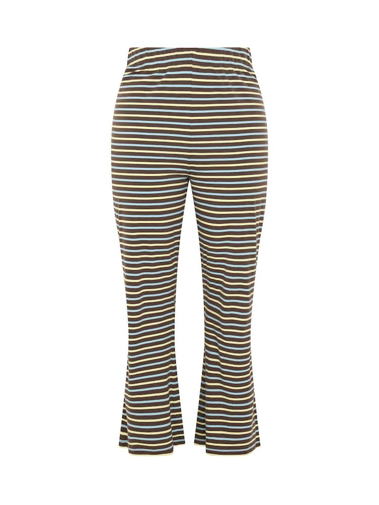 Yours Curve Yellow Limited Stripe Trousers - Image 5 of 5 Yours Curve Yellow Limited Stripe Trousers - Image 5 of 5