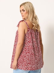 Yours Curve Red Cami Vest Top - Image 3 of 5