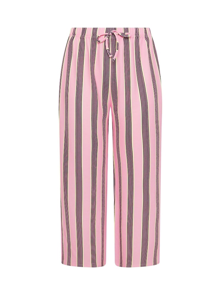 Yours Curve Pink Limited Stripe Mix Tie Trouser - Image 5 of 5 Yours Curve Pink Limited Stripe Mix Tie Trouser - Image 5 of 5