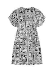 Negro - Vestido túnica con mangas con volantes de Yours Curve - Imagen 5 de 5