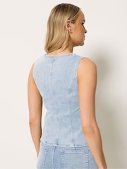 Long Tall Sally Denim Vest - Billede 2 af 2