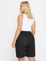 Yours Curve Black Jogger Shorts - Image 2 of 7