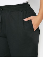 Yours Curve Black Jogger Shorts - Image 6 of 7