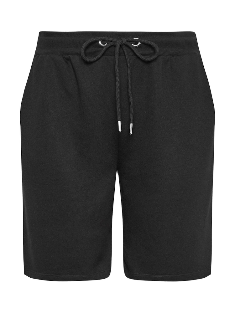 Yours Curve Black Jogger Shorts - Image 7 of 7