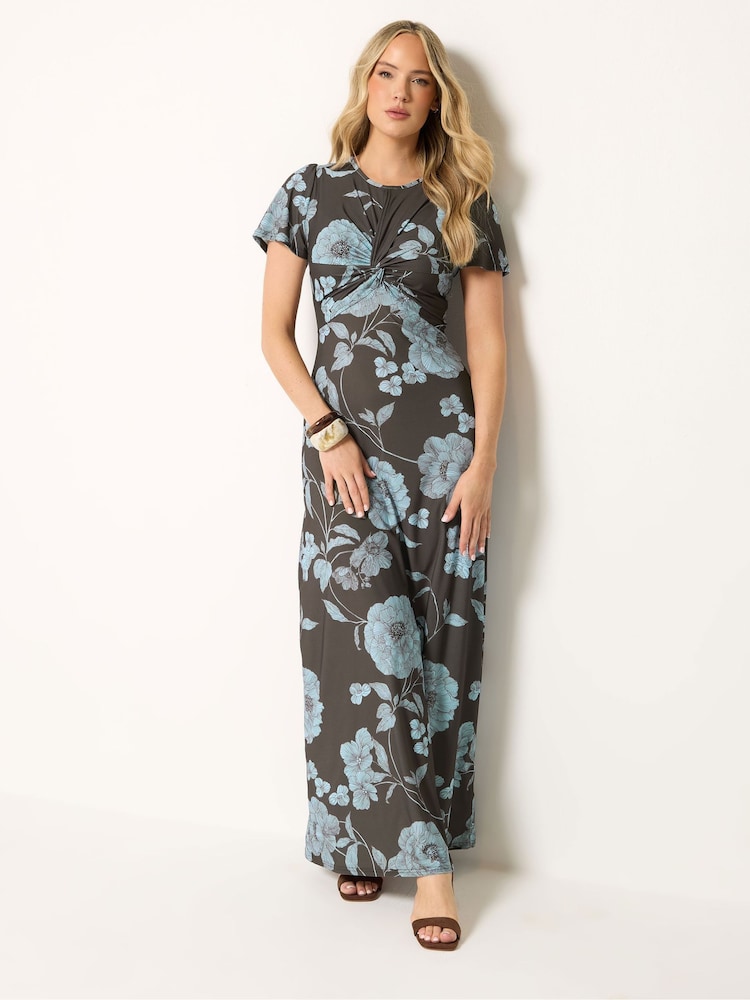 Long Tall Sally Brown Twist Maxi Dress - Image 1 of 5 Long Tall Sally Brown Twist Maxi Dress - Image 1 of 5