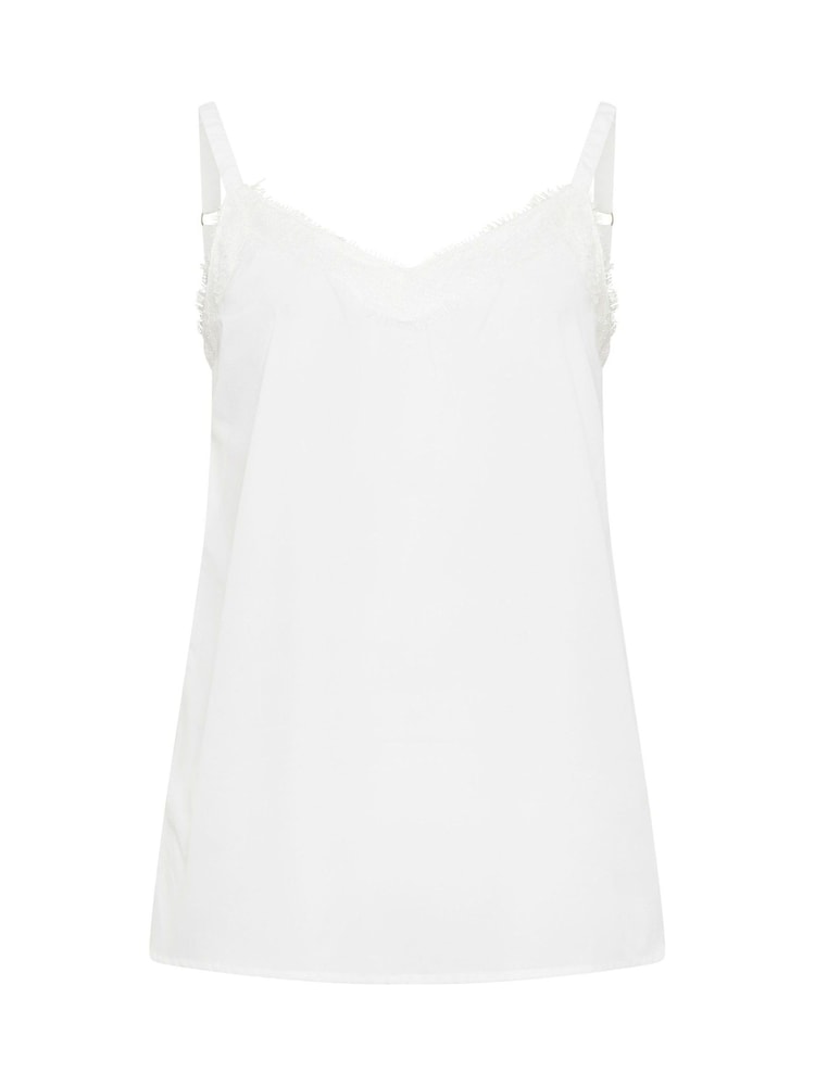 Yours Curve White Lace Insert Cami - Image 5 of 5 Yours Curve White Lace Insert Cami - Image 5 of 5