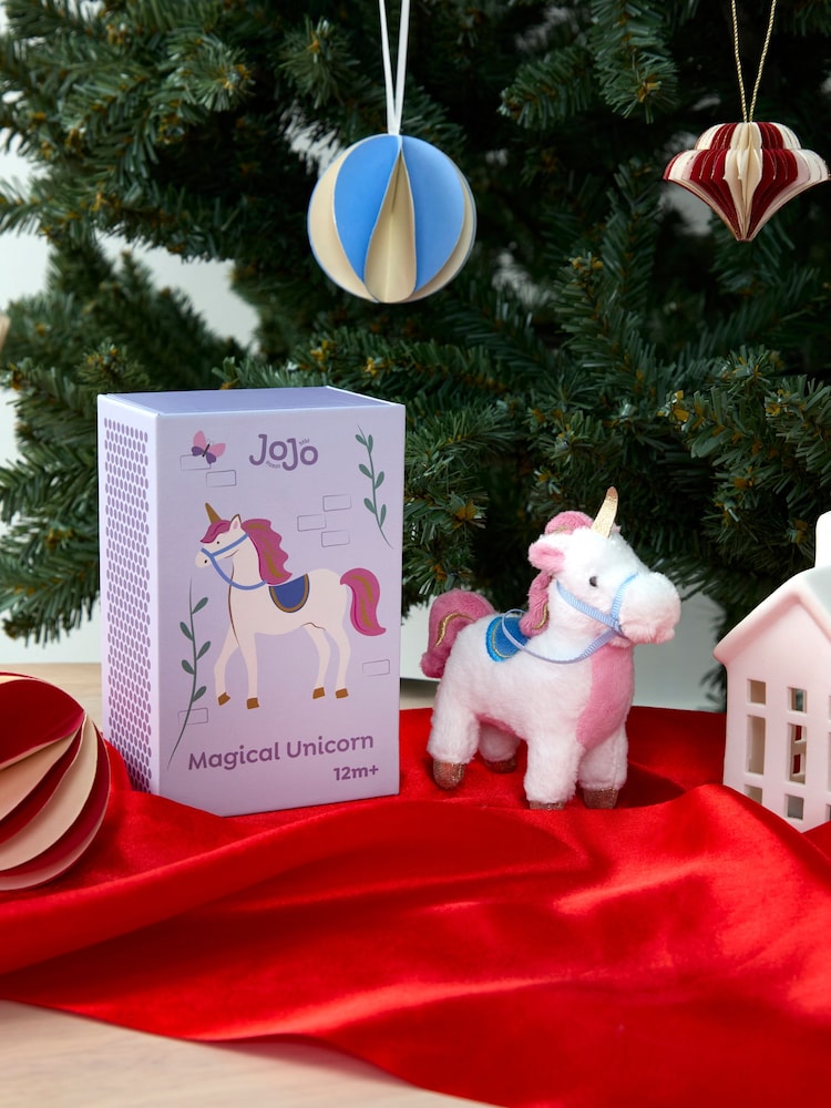 JoJo Maman Bébé Unicorn Matchbox Soft Toy - Image 1 of 4 JoJo Maman Bébé Unicorn Matchbox Soft Toy - Image 1 of 4