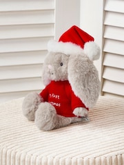JoJo Maman Bébé My First Christmas Bunny Small Soft Toy Plushie - Image 2 of 4