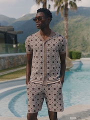 MAUVAIS Natural Monica Slim Knit in Beige Shorts - Image 1 of 8