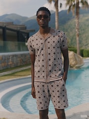 MAUVAIS Natural Monica Slim Knit in Beige Shorts - Image 4 of 8