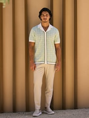 MAUVAIS Green Solato Jaquard Knit Shirt - Image 2 of 6