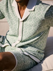 MAUVAIS Green Solato Jaquard Knit Shirt - Image 5 of 6