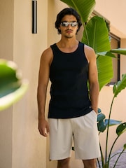 MAUVAIS Natural Relaxed Pleated Bermuda Shorts - Image 2 of 6