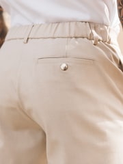 MAUVAIS Natural Aster Tailored Stretch Slim Fit Shorts - Image 4 of 4