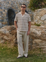MAUVAIS Natural Romano Stripe Shorts - Image 3 of 7