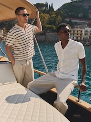MAUVAIS White Rivero Slim Leaf Knit Shirt - Image 8 of 8