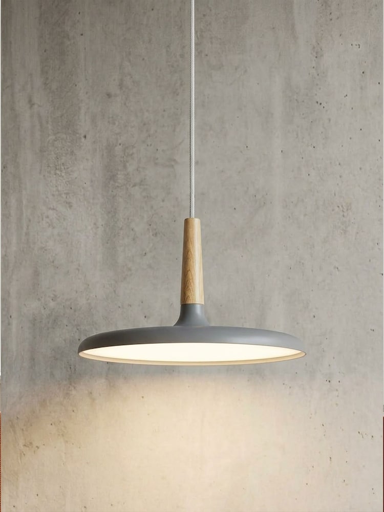 RUL LIGHTING Grey Bettina LED Metal Pendant - Image 1 of 5 RUL LIGHTING Grey Bettina LED Metal Pendant - Image 1 of 5