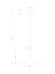 RUL LIGHTING Grey Bettina LED Metal Pendant - Image 4 of 5