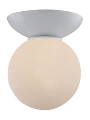 RUL LIGHTING White Lente Bathroom Glass Ceiling Light - Image 5 of 5