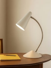 RUL LIGHTING Gold Cream Matias Metal Desk Light - Image 1 of 4