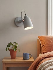 RUL LIGHTING Grey Kobe Industrial Metal Spotight Wall Light - Image 1 of 4