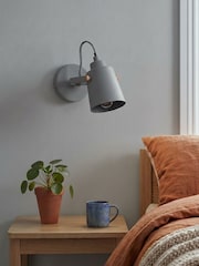 RUL LIGHTING Grey Kobe Industrial Metal Spotight Wall Light - Image 2 of 4
