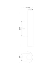 RUL LIGHTING Black Clear Gallant Outdoor Posder- Coated Metal Wall Light - Image 3 of 4