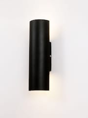RUL LIGHTING Black Clear Gallant Outdoor Posder- Coated Metal Wall Light - Image 4 of 4