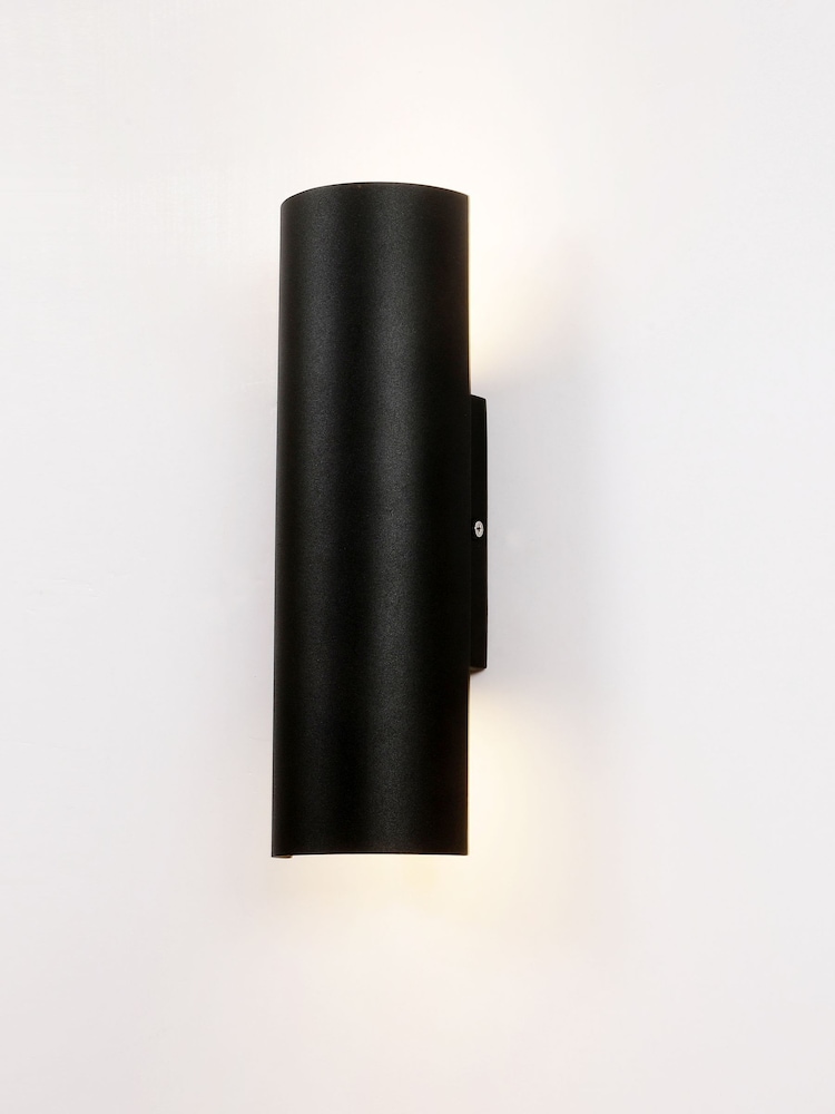 RUL LIGHTING Black Clear Gallant Outdoor Posder- Coated Metal Wall Light - Image 4 of 4 RUL LIGHTING Black Clear Gallant Outdoor Posder- Coated Metal Wall Light - Image 4 of 4